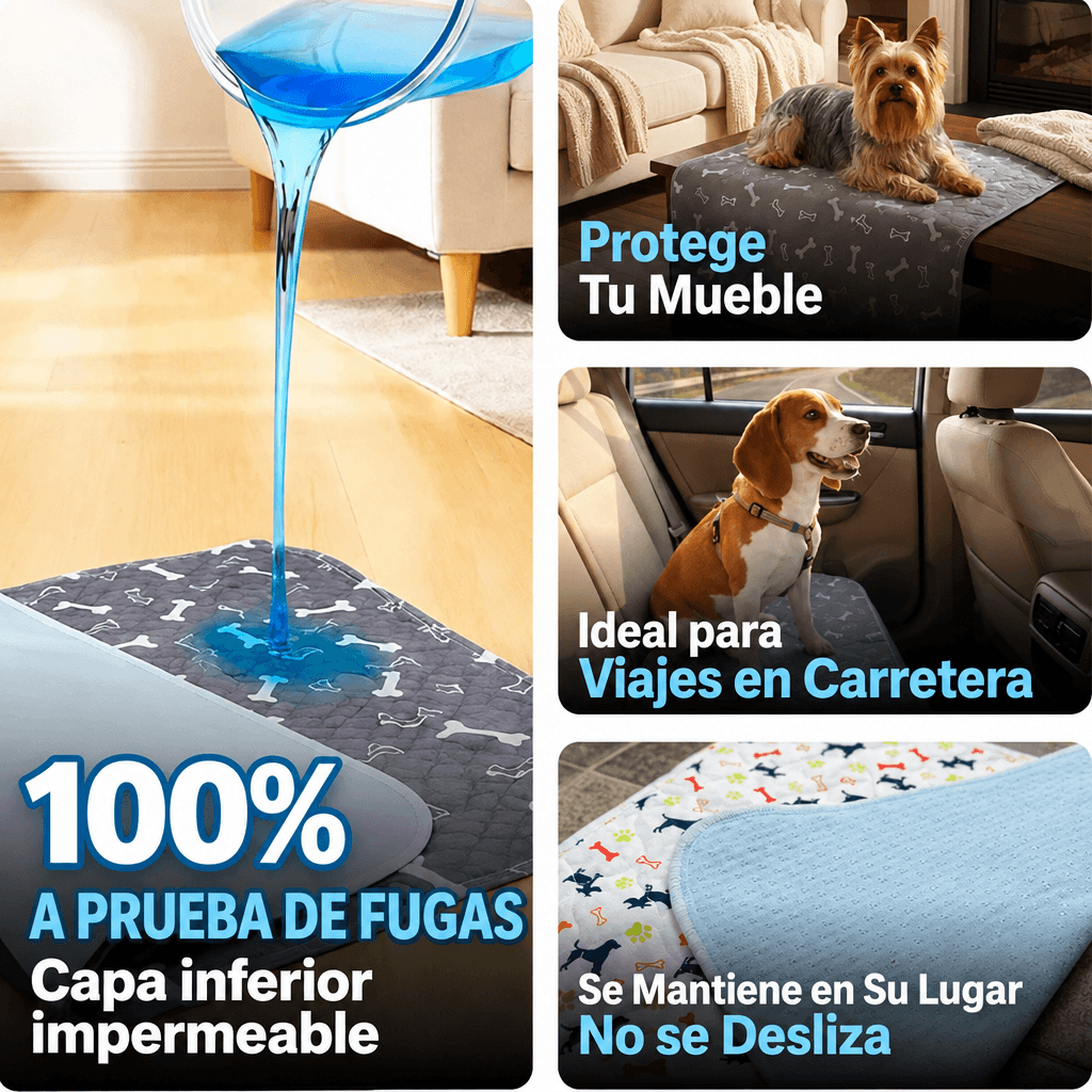 Reviari - Tapete Lavable Antifugas para Perros