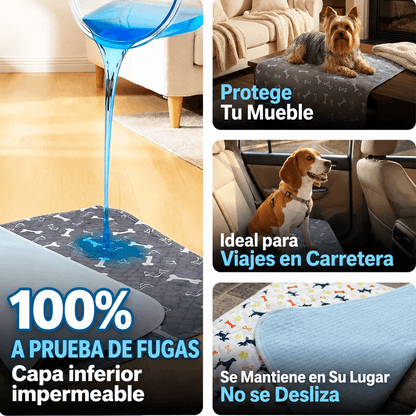 Reviari - Tapete Lavable Antifugas para Perros