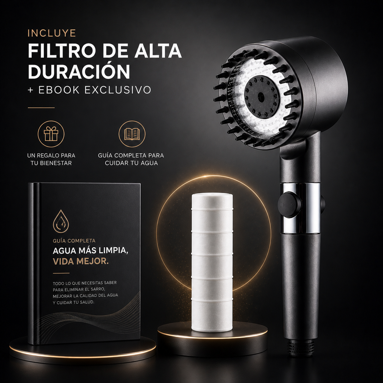 Regadera Anti-Sarro Premium